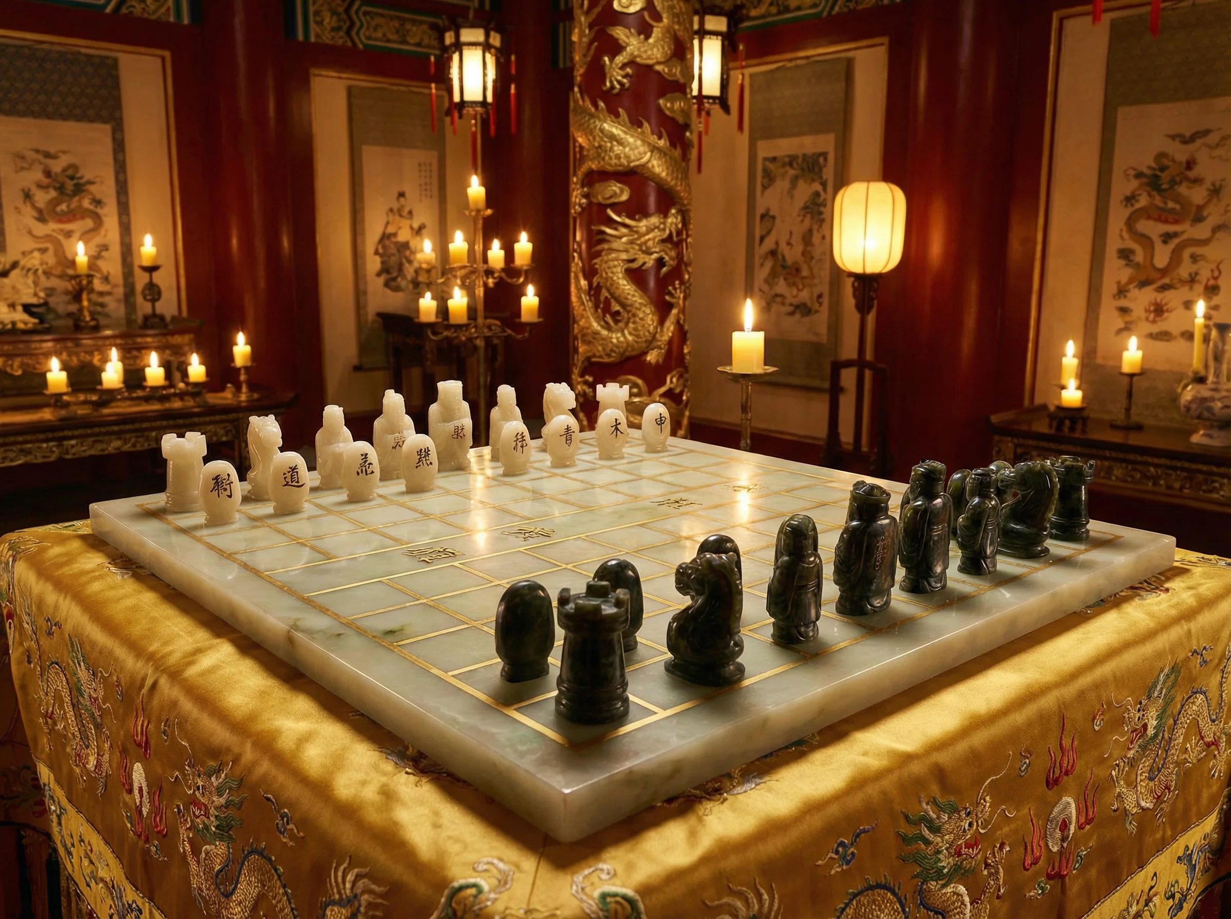 和田玉棋盘特写 - pg麻将胡了 珍宝鉴赏