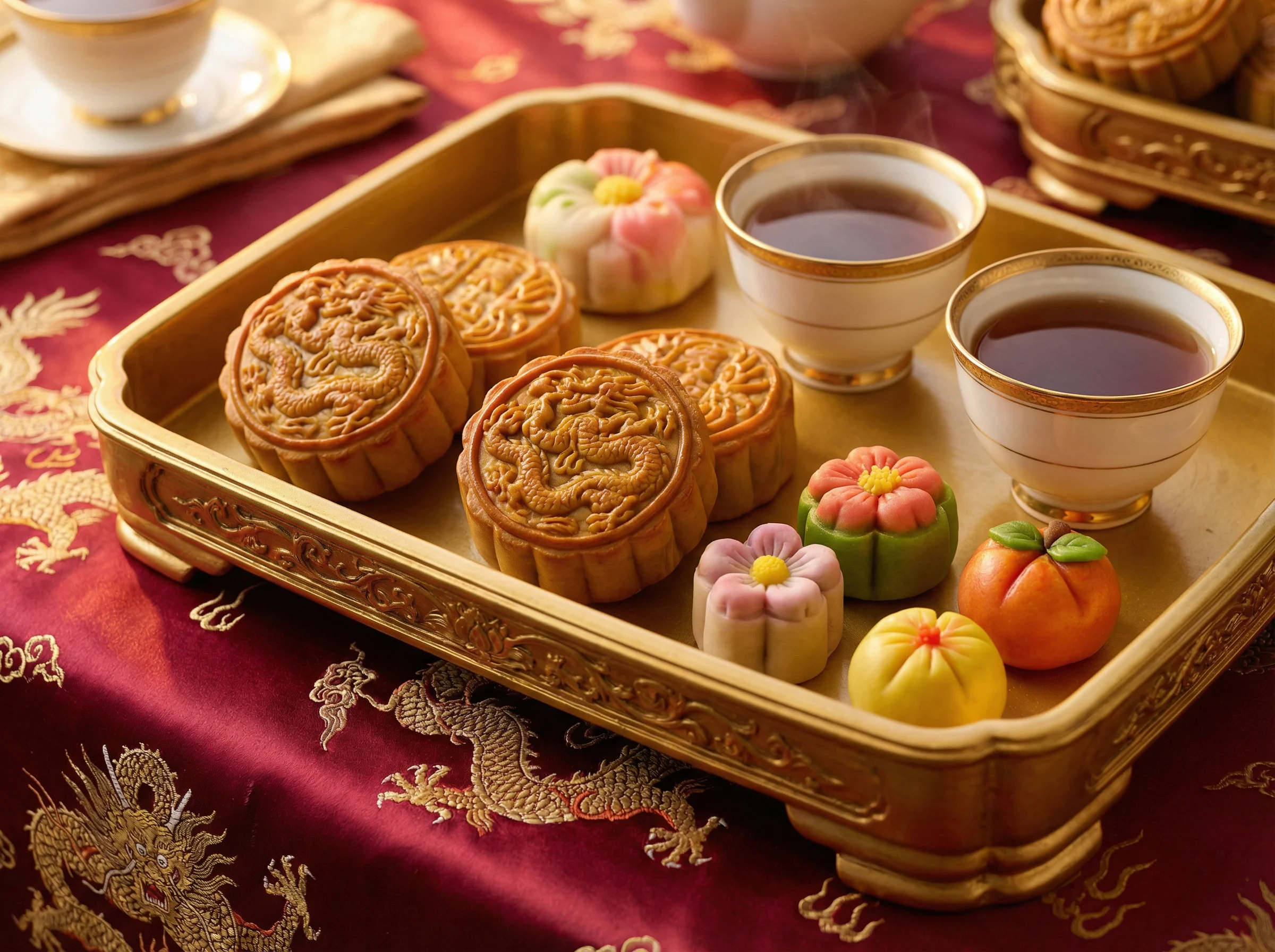 宫廷精美糕点与茶道 - pg麻将胡了 御膳房茶歇